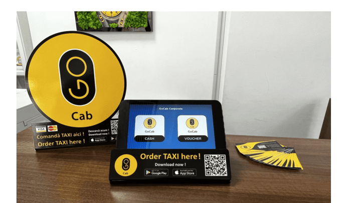 Publicitate in taxi, prin programul lansat de GoCab